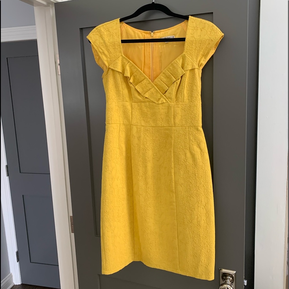 Nanette Lepore Cap Sleeve Sheath Dress, yellow
